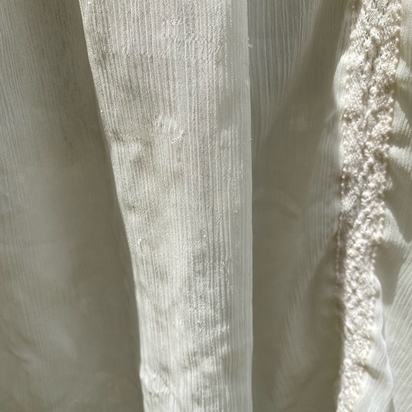 Off white woman’s DIVIDED by H&M lace sheer peasant top size 10 - Picture 6 of 8